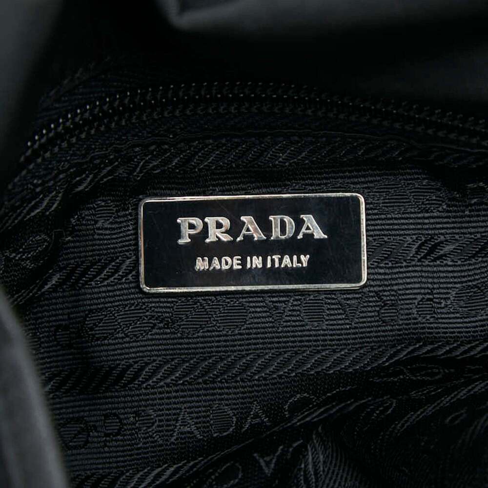 PRADA Black Leather Shoulder Bag - Picture 7 of 8